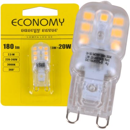 Светодиодная лампочка G9/2,5W/230V 3000K