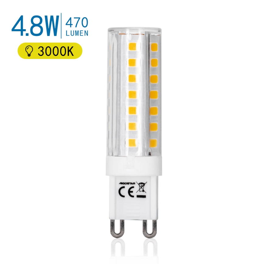 Светодиодная лампочка G9/4,8W/230V 3000K - Aigostar