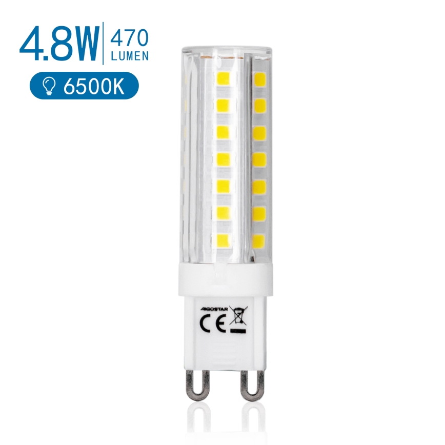 Светодиодная лампочка G9/4,8W/230V 6500K - Aigostar