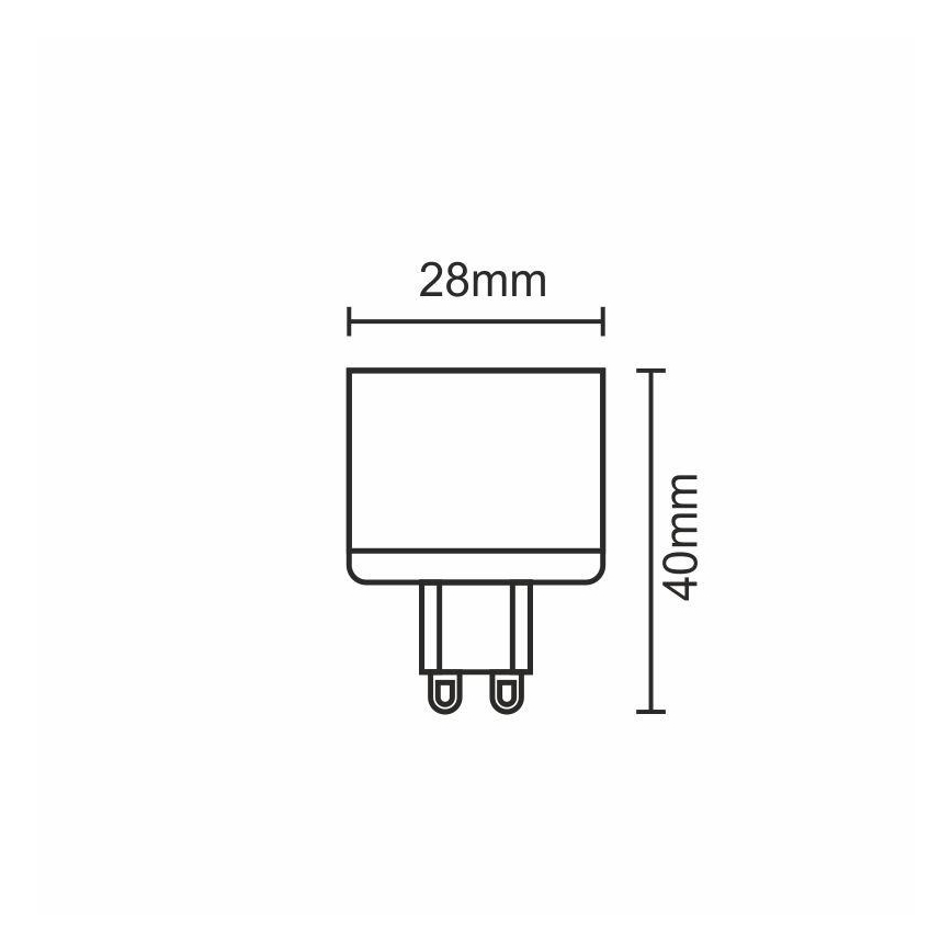 Светодиодная лампочка G9/5W/230V 2800K