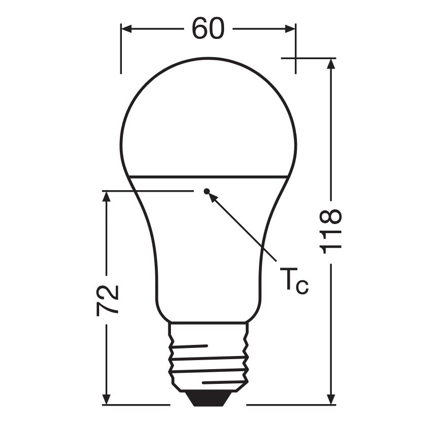 Светодиодная лампочка из переработанного пластика A100 E27/14W/230V 4000K - Osram
