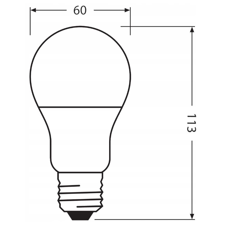 Светодиодная лампочка из переработанного пластика E27/10W/230V 2700K - Ledvance