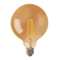 Светодиодная лампочка LEDSTAR AMBER G125 E27/8W/230V 2200K