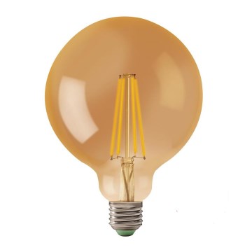 Светодиодная лампочка LEDSTAR AMBER G125 E27/8W/230V 2200K