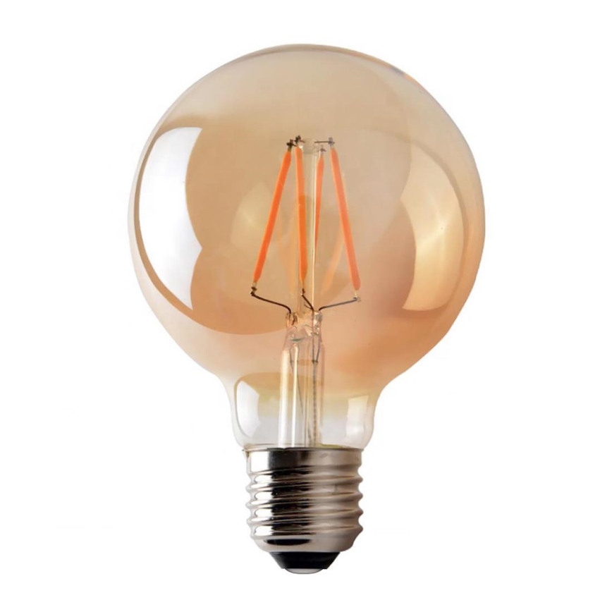 Светодиодная лампочка LEDSTAR AMBER G95 E27/8W/230V 2200K
