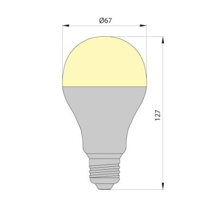 Светодиодная лампочка LEDSTAR ECO E27/12W/230V