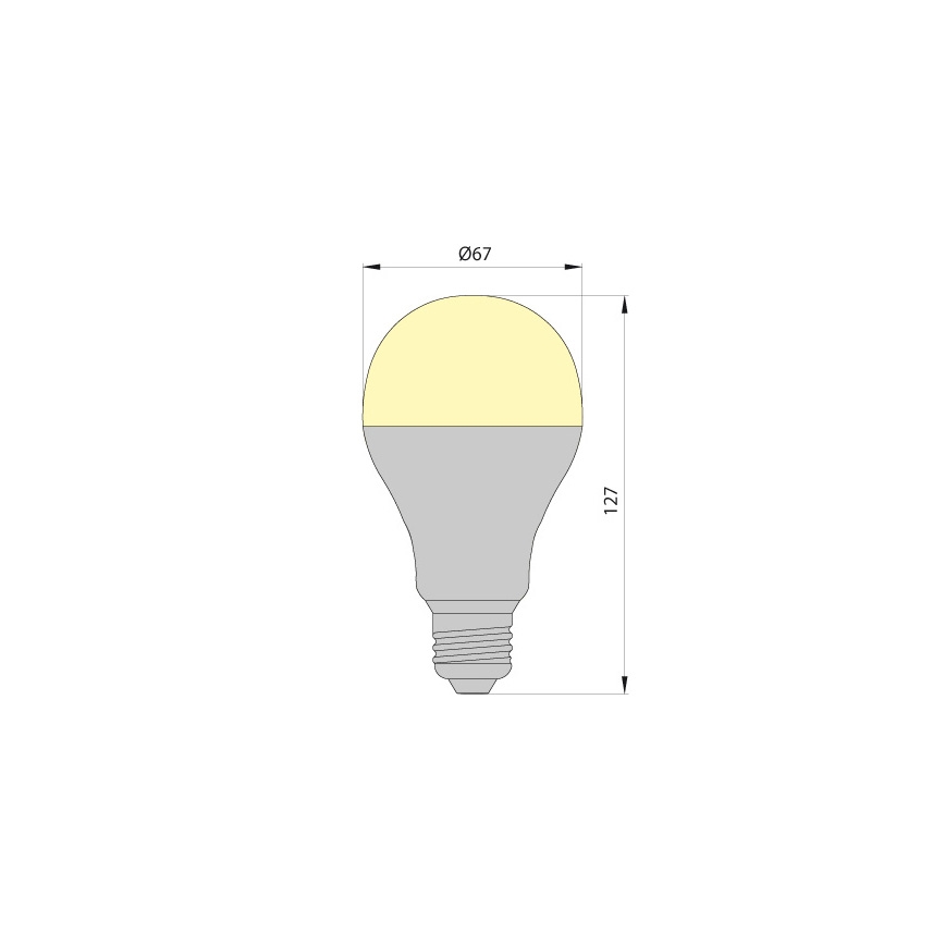 Светодиодная лампочка LEDSTAR ECO E27/12W/230V