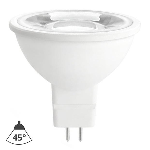 Светодиодная лампочка MR16 GU5,3/4W/12V 4000K 45° белый