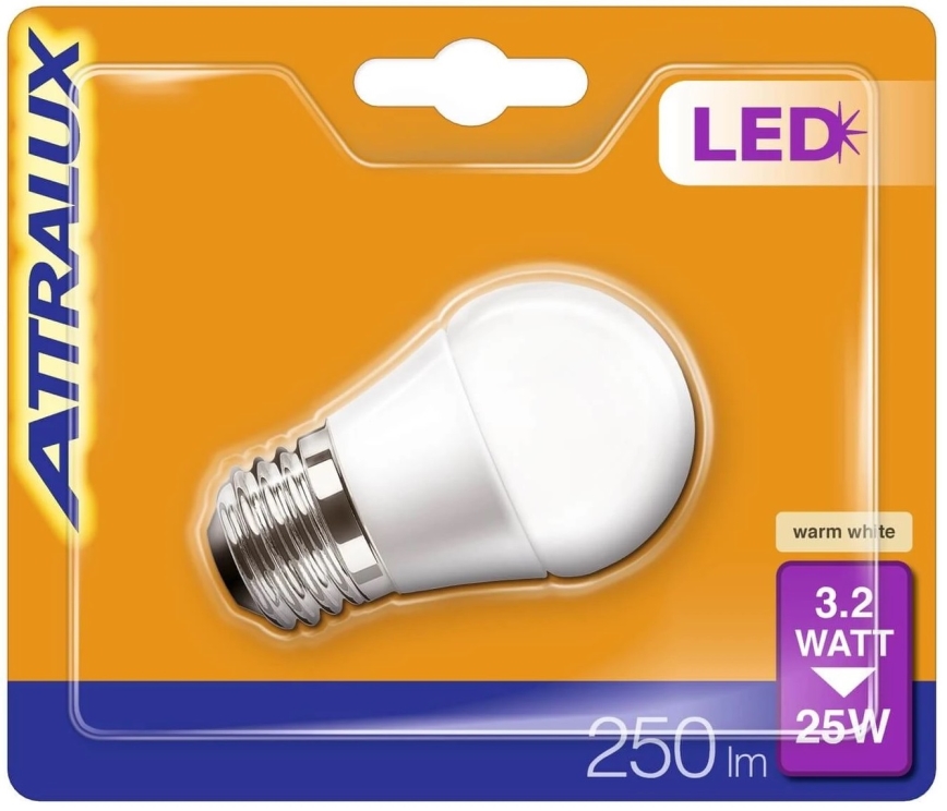 Светодиодная лампочка P45 E27/3,2W/230V 2700K - Attralux