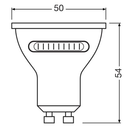 Светодиодная лампочка PAR16 GU10/4,2W/230V 2700/4000/6500K 36° - Osram