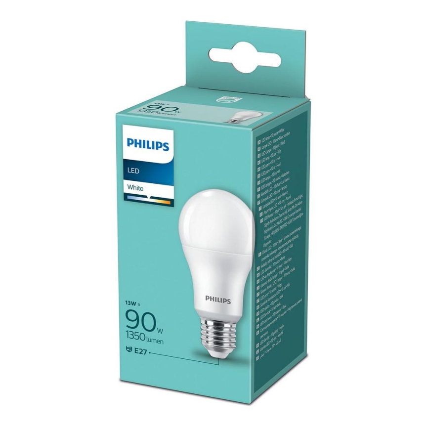 Светодиодная лампочка Philips A60 E27/13W/230V 3000K