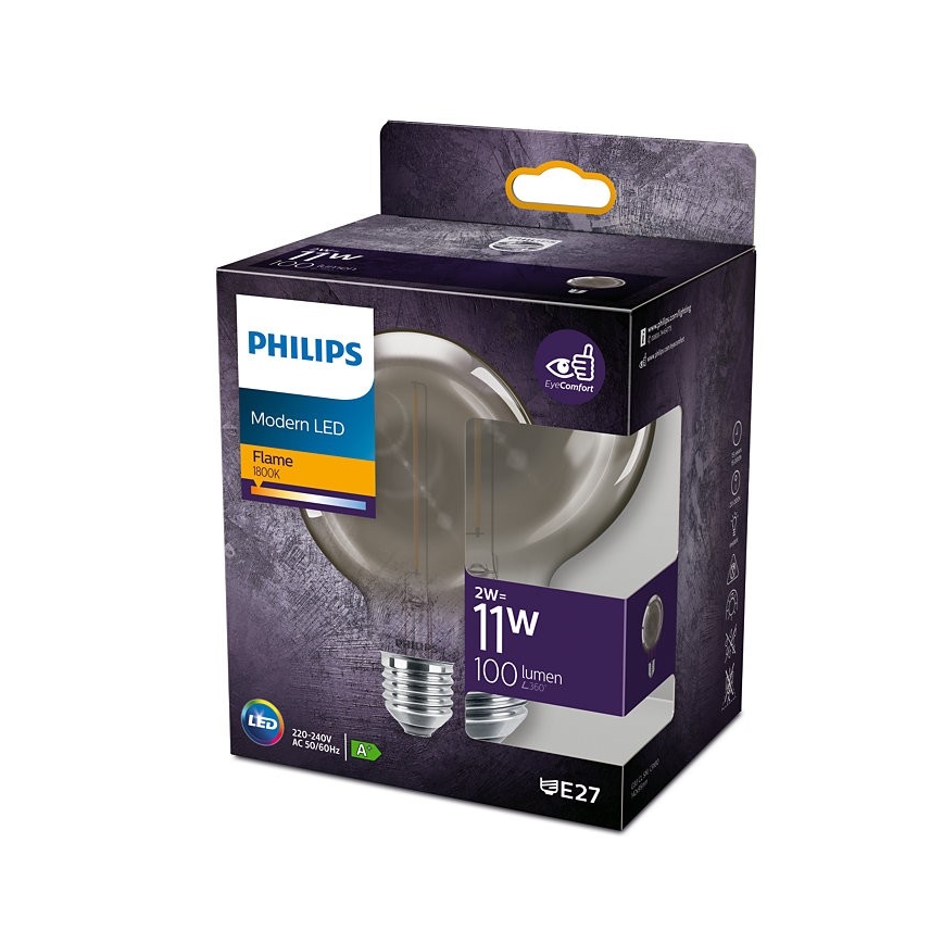 Светодиодная лампочка Philips E27/2W/230V 1800K