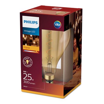 Светодиодная лампочка Philips E27/5W/230V 2000K - VINTAGE