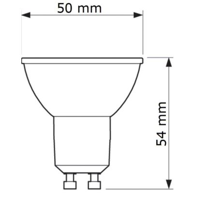 Светодиодная лампочка Philips GU10/6,7W/230V 6500K