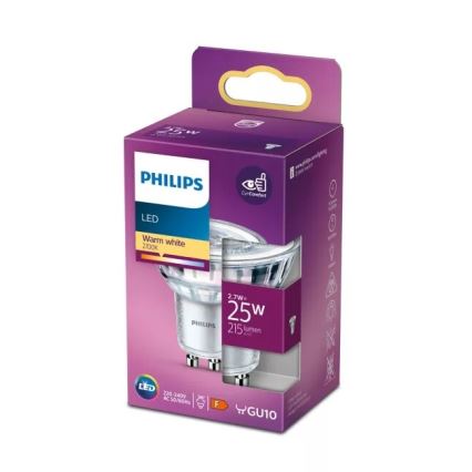Светодиодная лампочка Philips PAR16 GU10/2,7W/230V 2700K