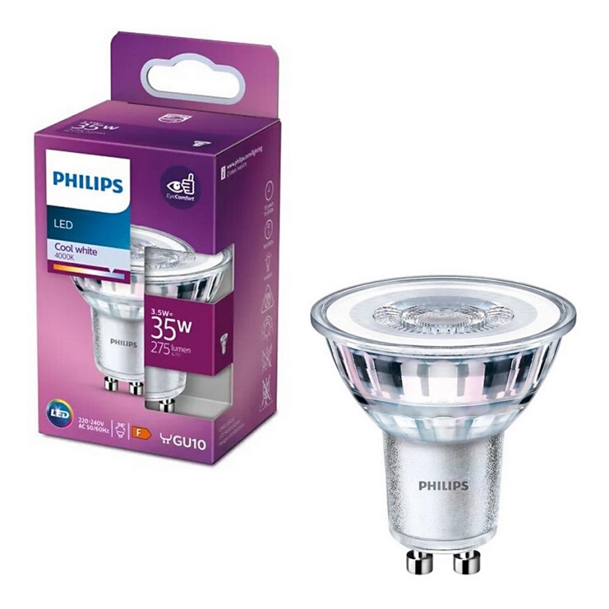 Светодиодная лампочка Philips PAR16 GU10/3,5W/230V 4000K