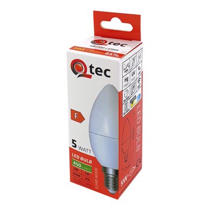 Светодиодная лампочка Qtec C35 E14/5W/230V 2700K