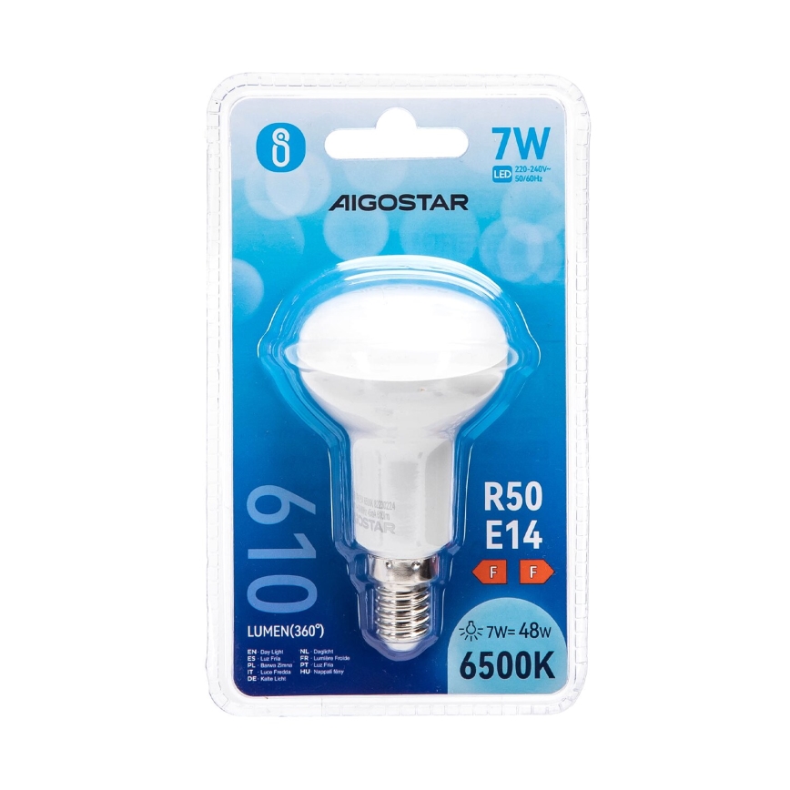 Светодиодная лампочка R50 E14/7W/230V 6500K - Aigostar