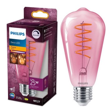 Светодиодная лампочка с регулированием яркости DECO Philips ST64 E27/4,5W/230V 1800K