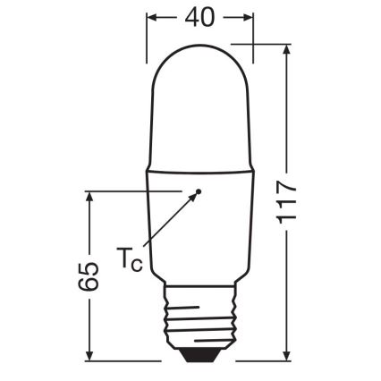 Светодиодная лампочка с регулированием яркости E27/11W/230V 6500K CRI 90 - Osram