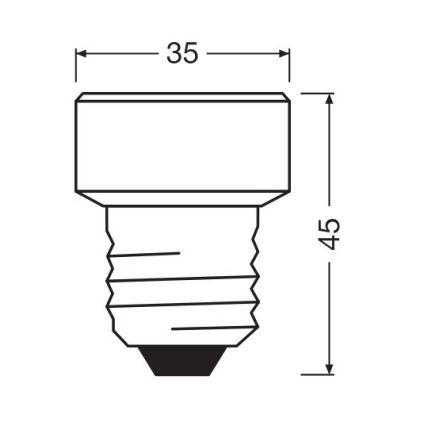 Светодиодная лампочка с регулированием яркости E27/3,5W/230V 4000K - Osram