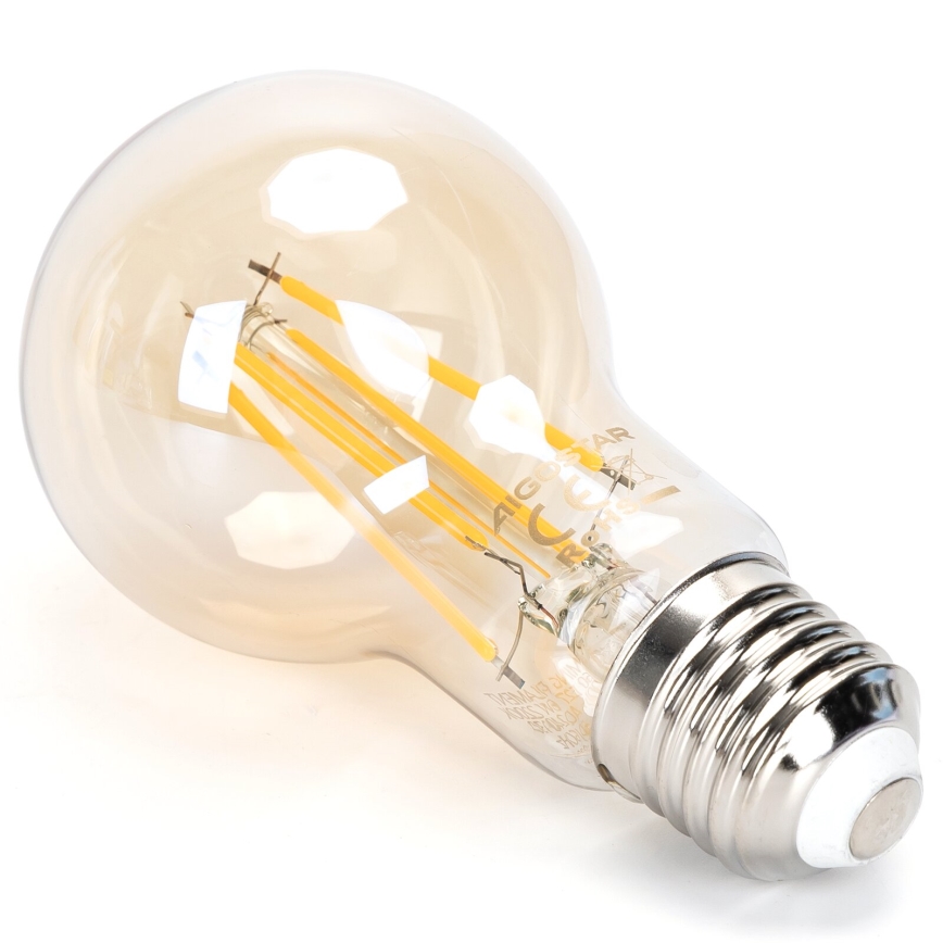 Светодиодная лампочка с регулированием яркости FILAMENT A60 E27/6W/230V 2200K - Aigostar