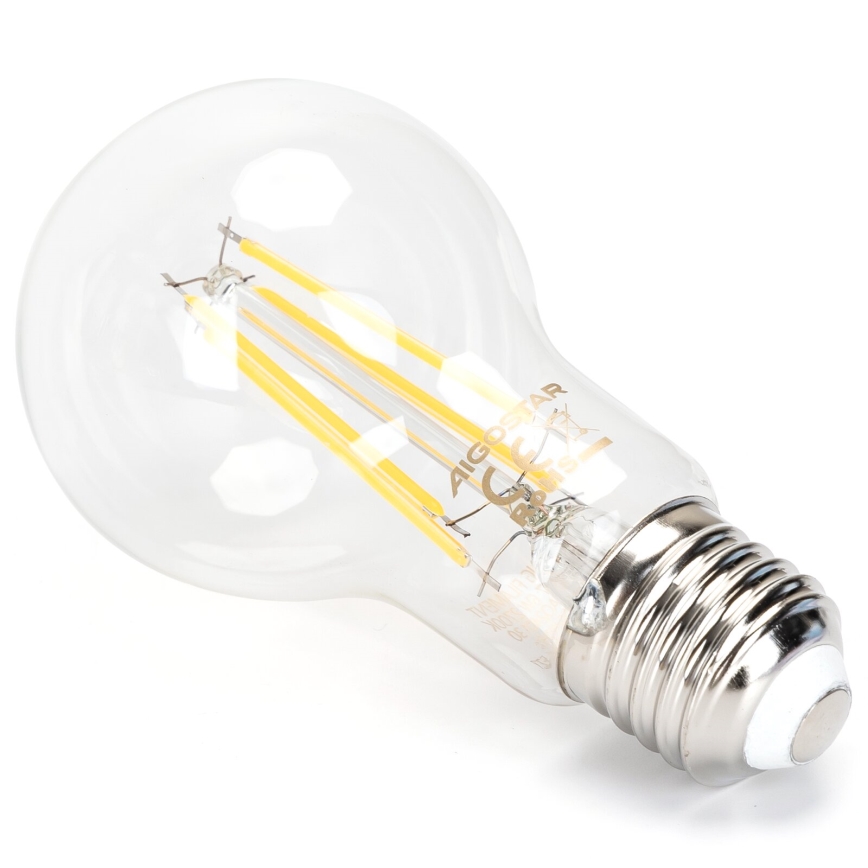 Светодиодная лампочка с регулированием яркости FILAMENT A60 E27/6W/230V 2700K - Aigostar