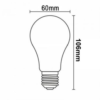 Светодиодная лампочка с регулированием яркости FILAMENT A60 E27/7,5W/230V 3000K