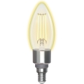 Светодиодная лампочка с регулированием яркости FILAMENT C35 E14/4,5W/230V 2700-6500K Wi-Fi - Aigostar