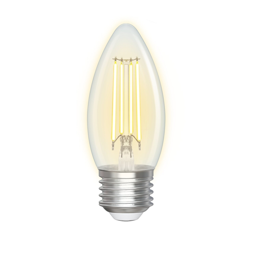 Светодиодная лампочка с регулированием яркости FILAMENT C35 E27/4,5W/230V 2700-6500K Wi-Fi - Aigostar