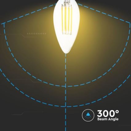 Светодиодная лампочка с регулированием яркости FILAMENT E14/4W/230V 3000K