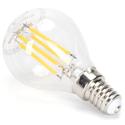Светодиодная лампочка с регулированием яркости FILAMENT G45 E14/4W/230V 2700K - Aigostar