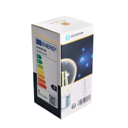 Светодиодная лампочка с регулированием яркости FILAMENT G45 E27/4,5W/230V 2700-6500K Wi-Fi - Aigostar