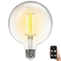 Светодиодная лампочка с регулированием яркости FILAMENT MESH Smart G125 E27/6W/230V 2700-6500K - Aigostar