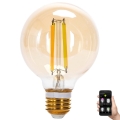 Светодиодная лампочка с регулированием яркости FILAMENT MESH Smart G80 E27/6W/230V 2700-6500K - Aigostar