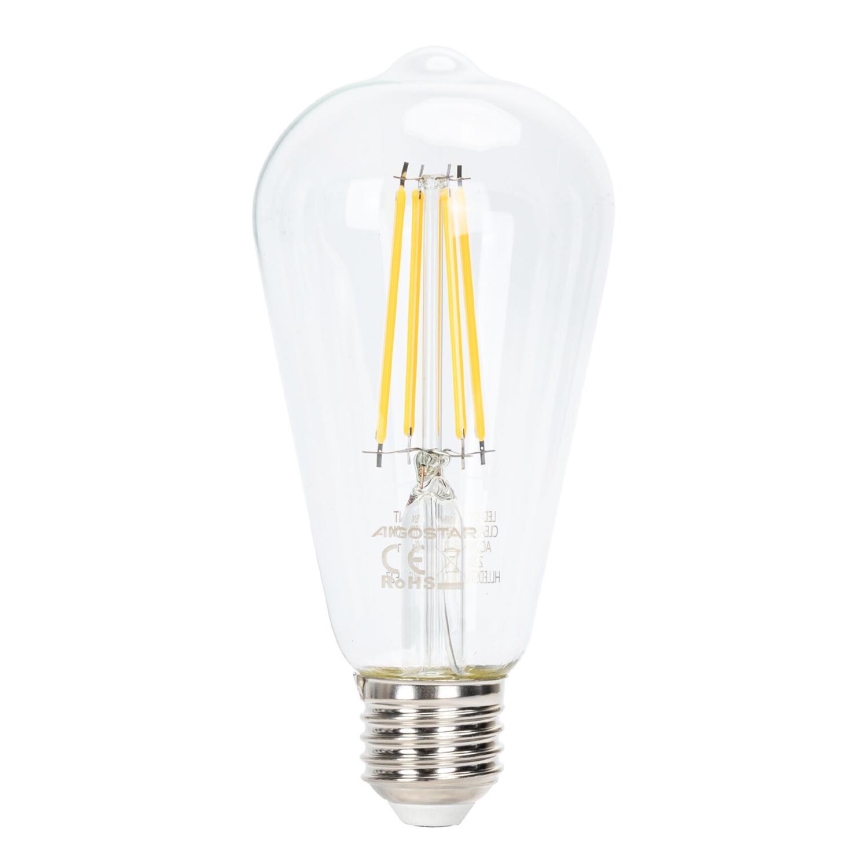 Светодиодная лампочка с регулированием яркости FILAMENT ST64 E27/6W/230V 2700K - Aigostar