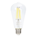 Светодиодная лампочка с регулированием яркости FILAMENT ST64 E27/6W/230V 6500K - Aigostar