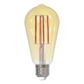 Светодиодная лампочка с регулированием яркости FILAMENT VINTAGE ST64 E27/12W/230V 2000K