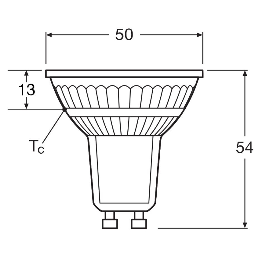 Светодиодная лампочка с регулированием яркости PAR16 GU10/4,7W/230V 4000K 36° CRI 90 - Osram