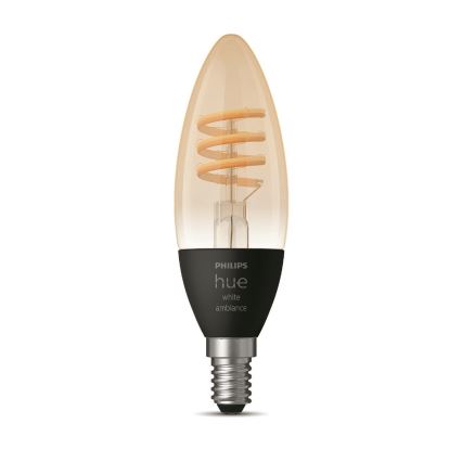 Светодиодная лампочка с регулированием яркости Philips Hue WHITE AMBIANCE E14/4,6W/230V 2200-4500K