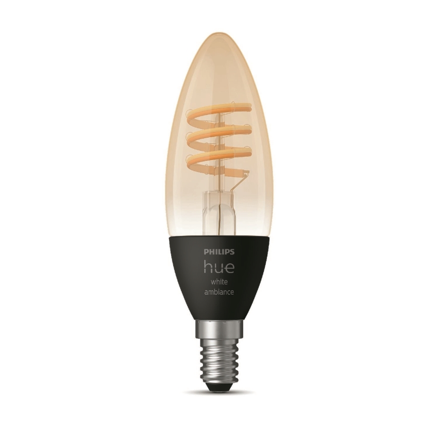 Светодиодная лампочка с регулированием яркости Philips Hue WHITE AMBIANCE E14/4,6W/230V 2200-4500K