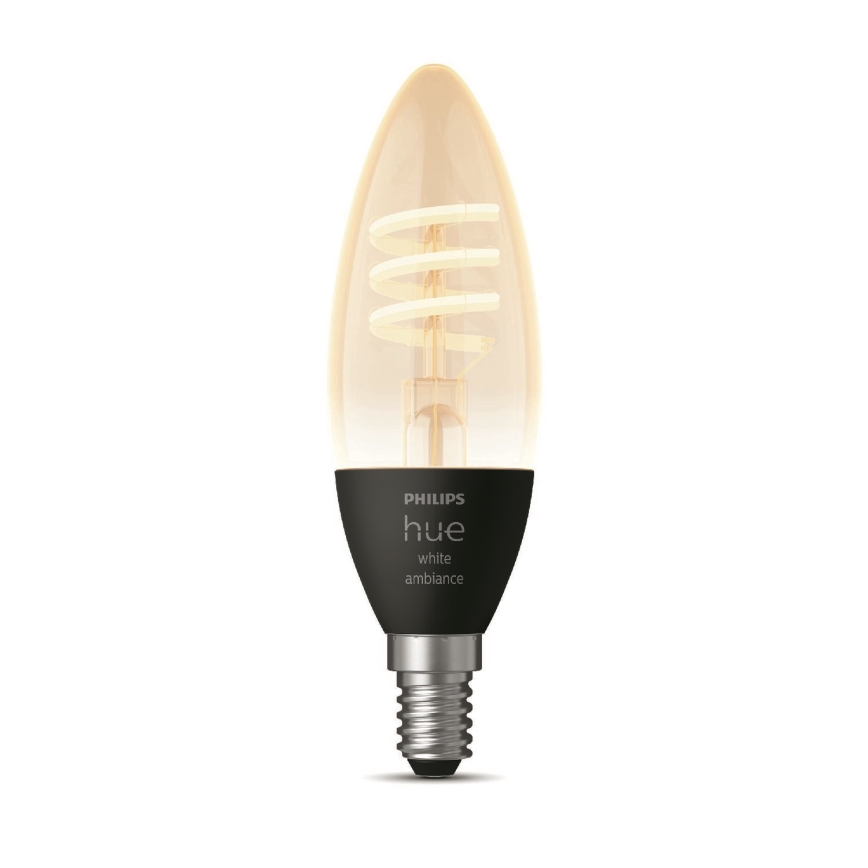 Светодиодная лампочка с регулированием яркости Philips Hue WHITE AMBIANCE E14/4,6W/230V 2200-4500K