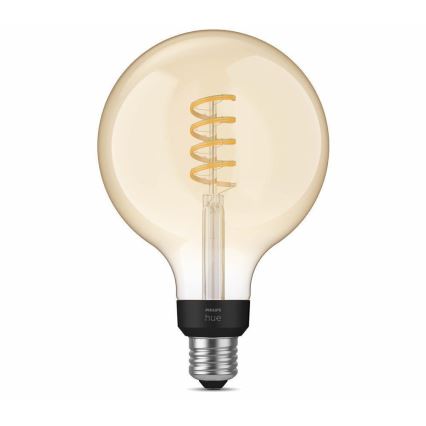 Светодиодная лампочка с регулированием яркости Philips Hue WHITE AMBIANCE G125 E27/7W/230V 2200-4500K