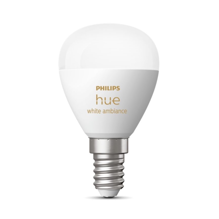 Светодиодная лампочка с регулированием яркости Philips Hue WHITE AMBIANCE P45 E14/5,1W/230V 2200-6500K