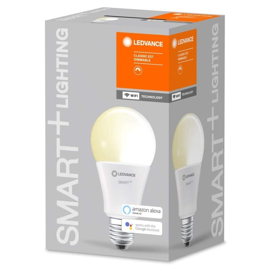 Светодиодная лампочка с регулированием яркости SMART+ E27/14W/230V 2700K Wi-Fi - Ledvance