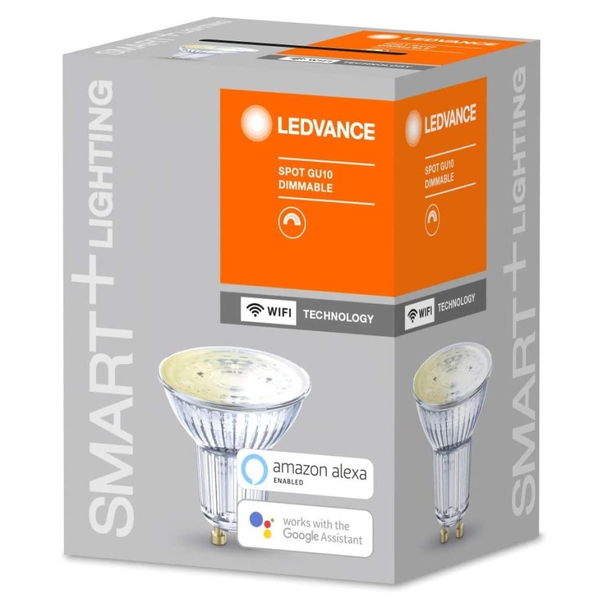 Светодиодная лампочка с регулированием яркости SMART+ GU10/5W/230V 2700K Wi-Fi - Ledvance