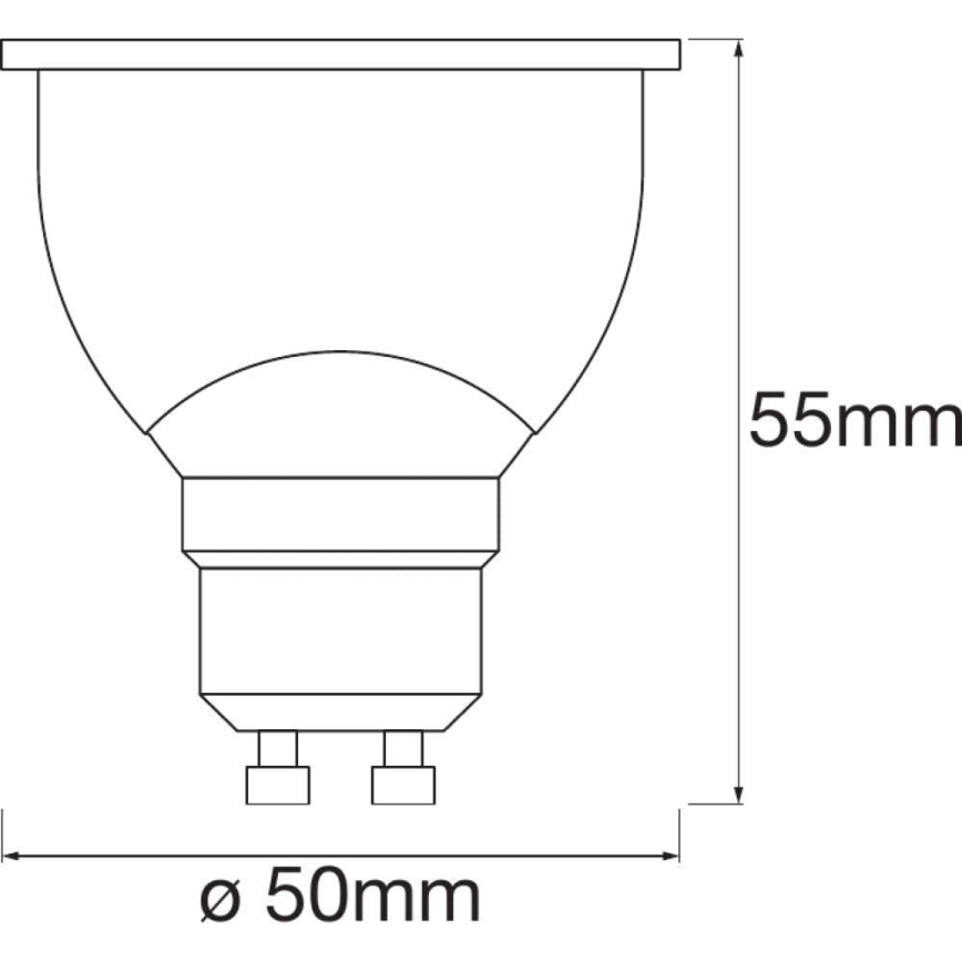Светодиодная лампочка с регулированием яркости SMART+ GU10/5W/230V 2700K Wi-Fi - Ledvance