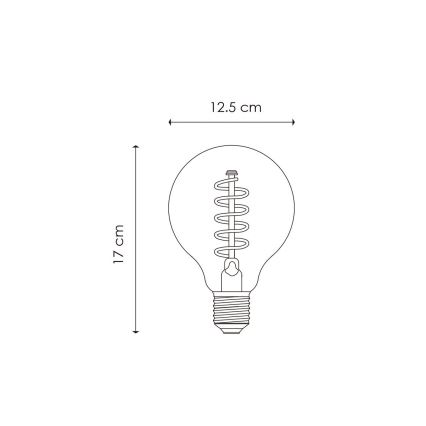 Светодиодная лампочка с регулированием яркости VINTAGE EDISON G125 E27/4W/230V 2200K