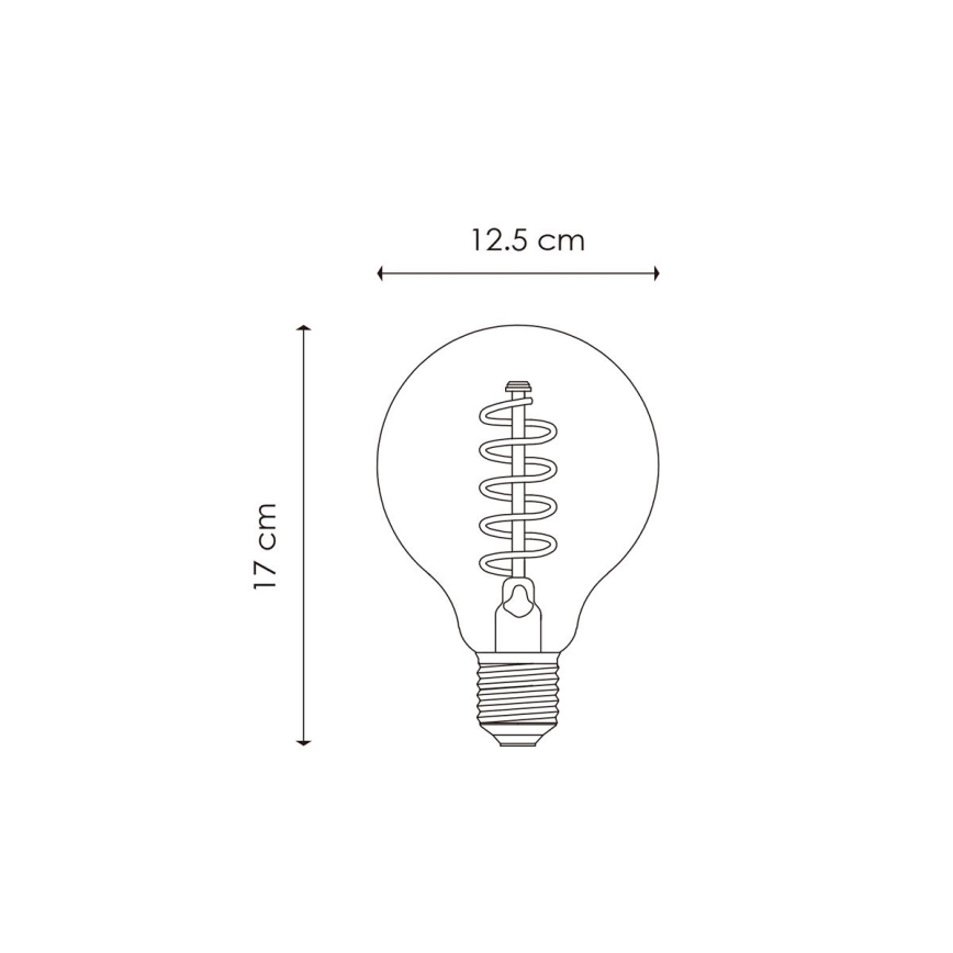 Светодиодная лампочка с регулированием яркости VINTAGE EDISON G125 E27/4W/230V 2200K