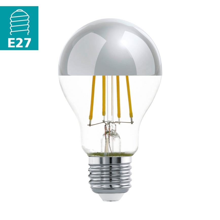 Светодиодная лампочка с зеркальной сферической колбой A60 E27/7W/230V 2700K - Eglo 11834
